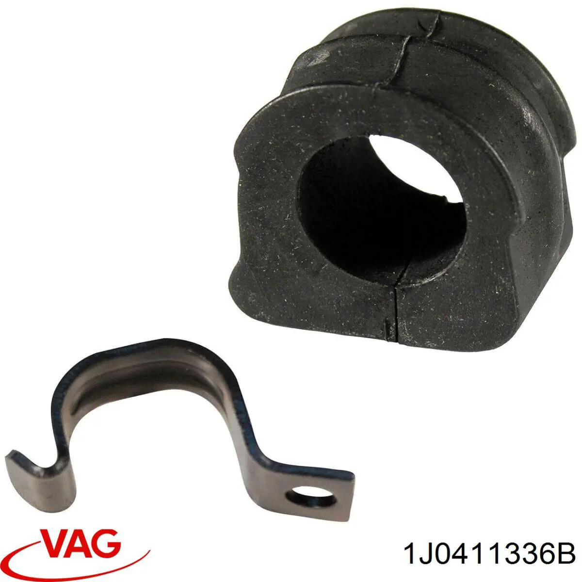 Купити 1J0411336B VAG Хомут кріплення втулки стабілізатора, переднього