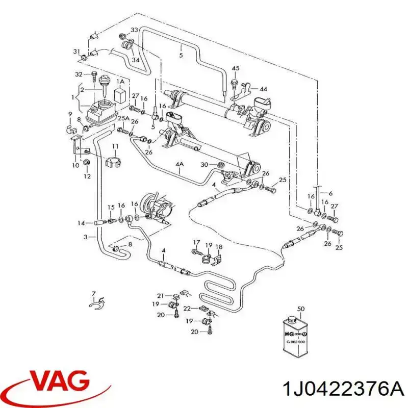 Кришка бачка насоса гідропідсилювача керма VAG 1J0422376A ціна, від 7.60 USD