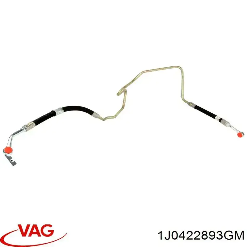 Купити 1J0422893GM VAG Шланг ГПК, високого тиску рейки керма