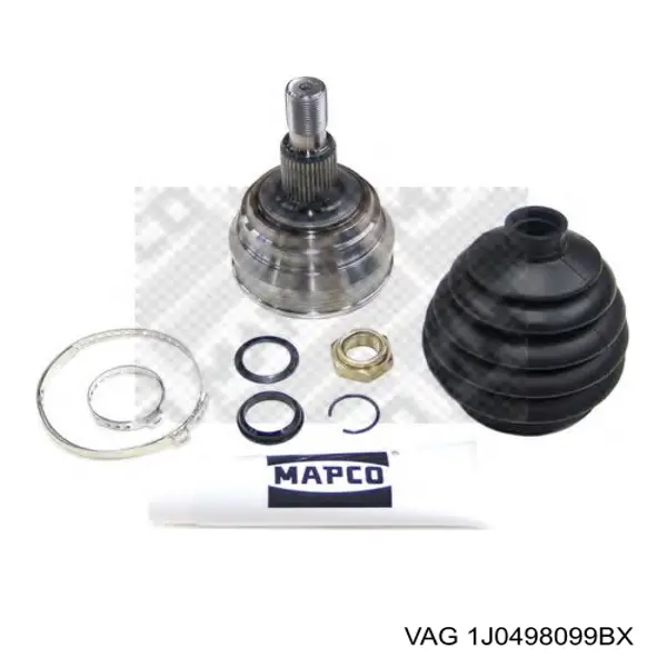 Купити 1J0498099BX VAG Шарнір приводу зовнішній