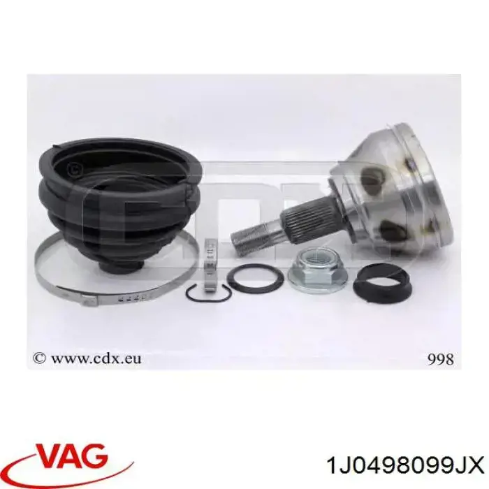 ШРУС зовнішній передній 1J0498099JX VAG