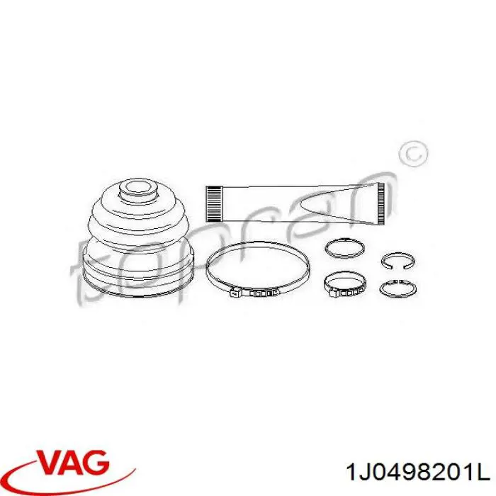 Пильник ШРУСа внутрішній 1J0498201L VAG