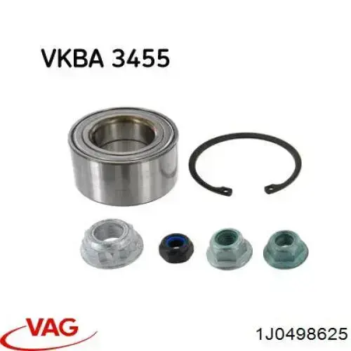 Підшипник ступиці 1J0498625 VAG