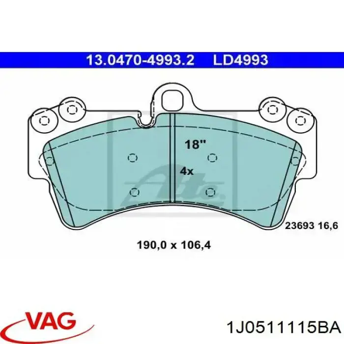 Пружина задня VAG 1J0511115BA ціна, від 62.08 USD