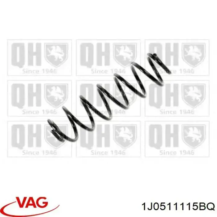 Пружина задня VAG 1J0511115BQ ціна, від 24.73 USD