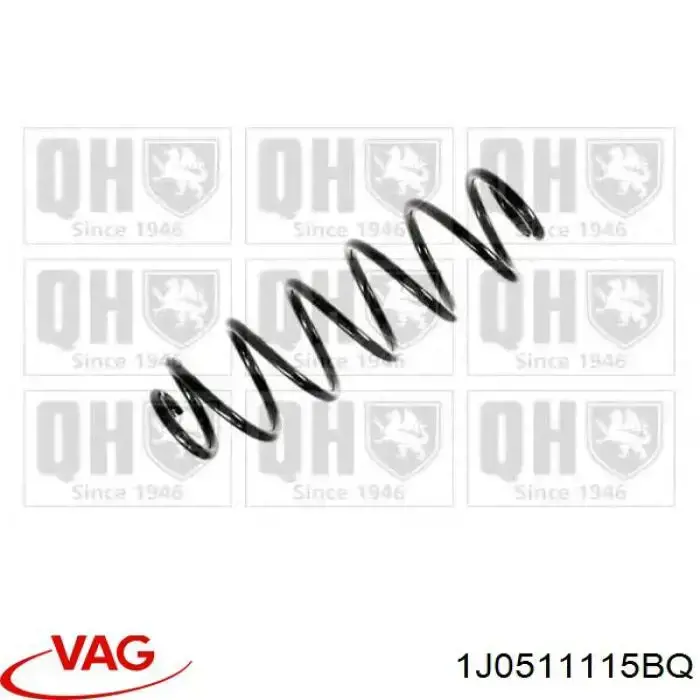 Пружина задня VAG 1J0511115BQ ціна, від 24.73 USD