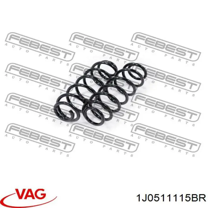 Пружина задня VAG 1J0511115BR ціна, від 15.13 USD