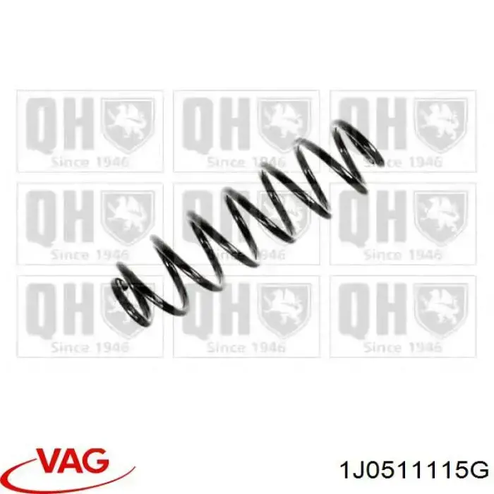 Пружина задня VAG 1J0511115G ціна, від 187.38 USD