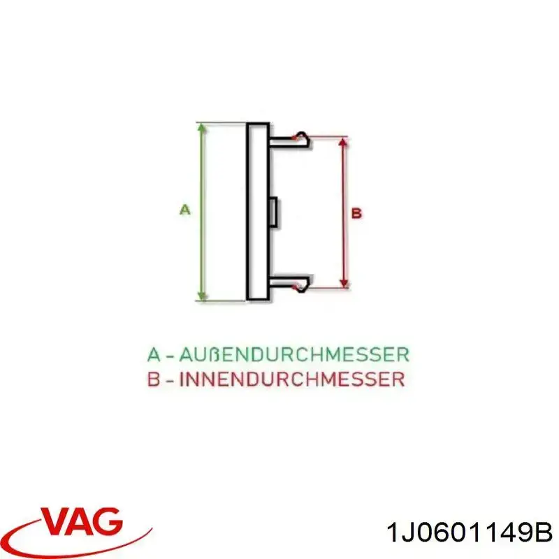 Ковпаки на диски VAG 1J0601149B ціна, від 24.05 USD