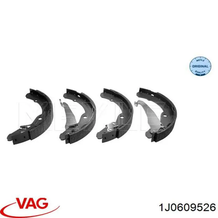 Купити 1J0609526 VAG Колодки гальмові задні, барабанні