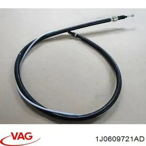 Трос ручного гальма задній, правий/лівий 1J0609721AD VAG