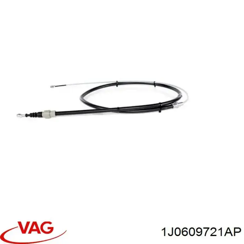 Трос ручного гальма задній, правий/лівий VAG 1J0609721AP ціна, від 7.99 USD