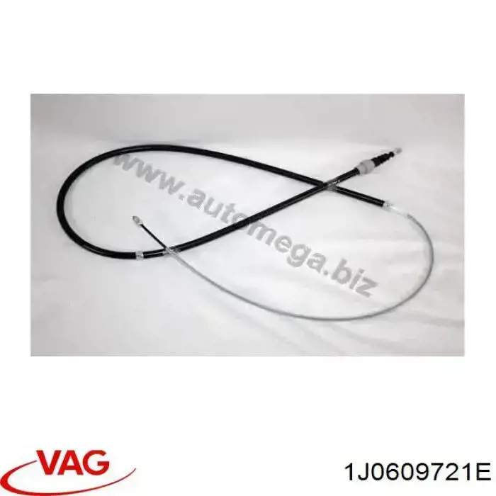 Трос ручного гальма задній, правий/лівий VAG 1J0609721E ціна, від 6.61 USD