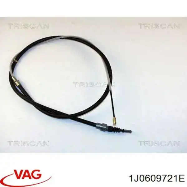 Купити 1J0609721E VAG Трос ручного гальма задній, правий/лівий
