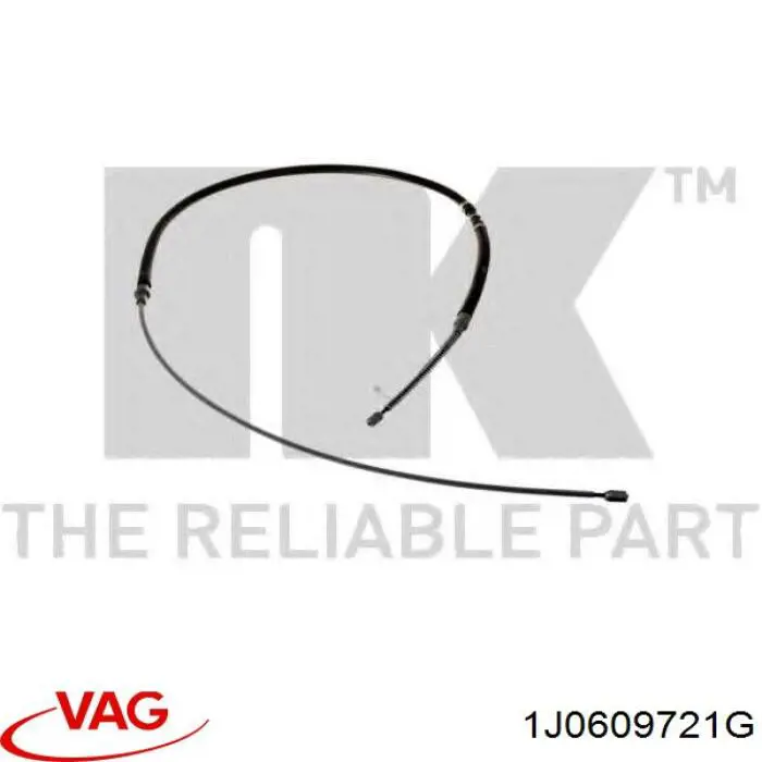 Трос ручного гальма задній, правий/лівий VAG 1J0609721G ціна, від 8.93 USD