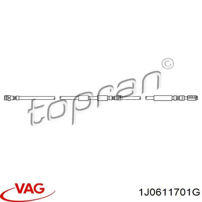Купити 1J0611701G VAG Гальмівні шланги передні