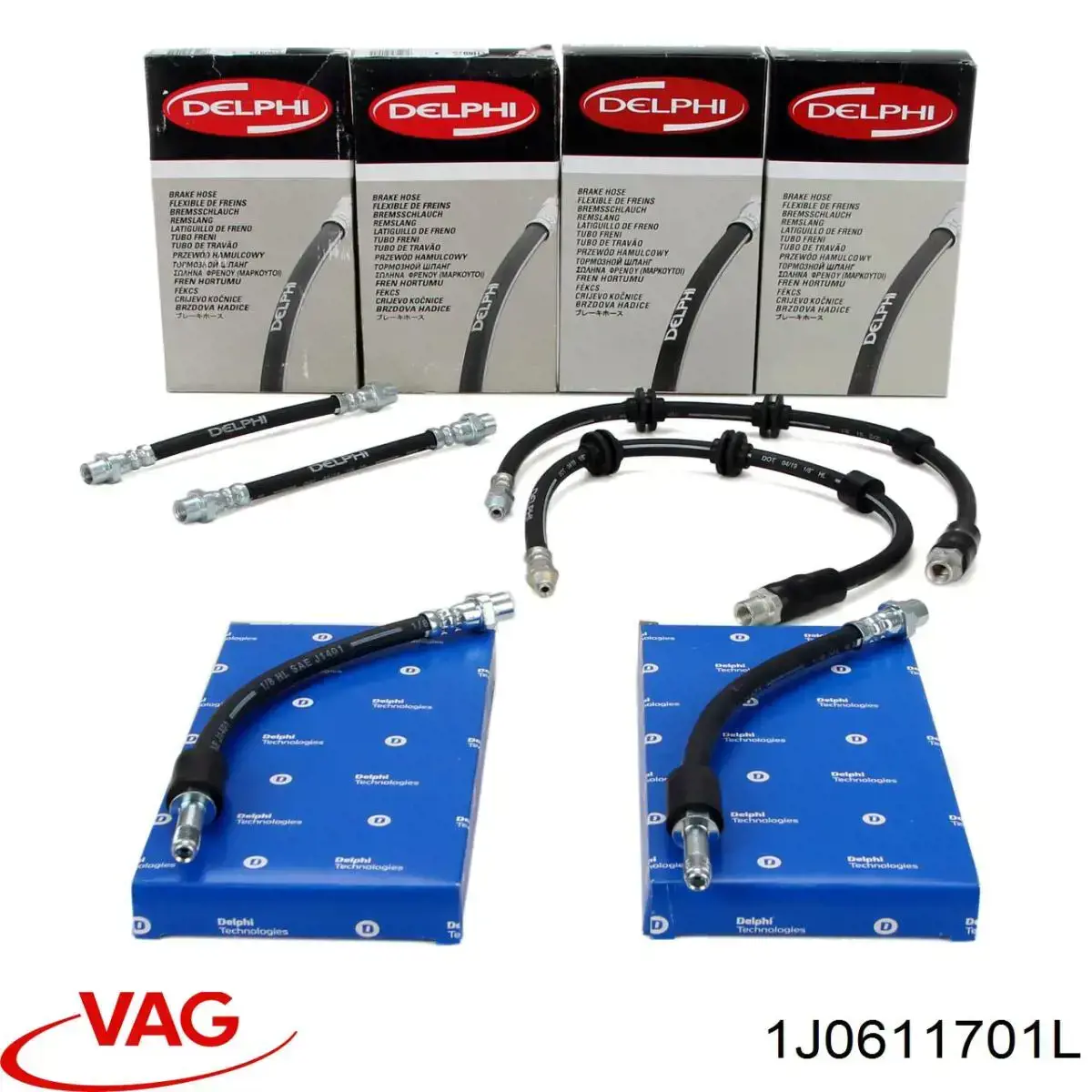 Шланг гальмівний передній VAG 1J0611701L