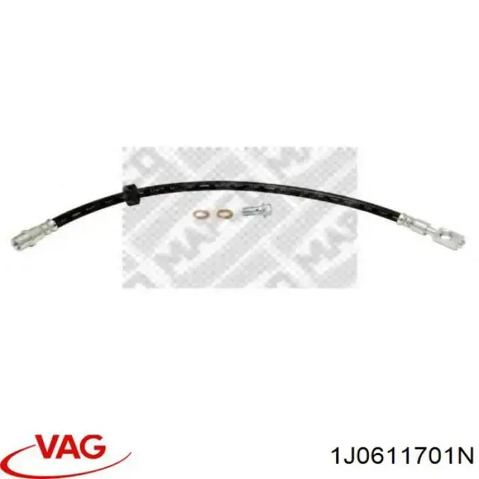 Купити 1J0611701N VAG Гальмівні шланги передні