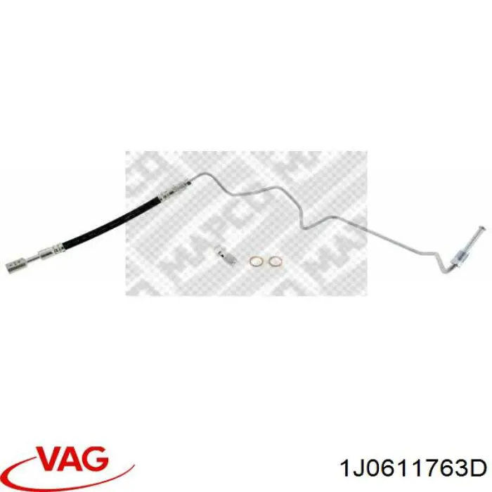 Шланг гальмівний задній, лівий VAG 1J0611763D ціна, від 19.00 USD
