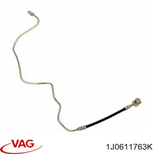 Купити 1J0611763K VAG Шланг гальмівний задній, лівий