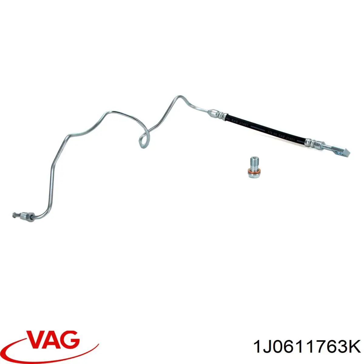 Шланг гальмівний задній, лівий VAG 1J0611763K