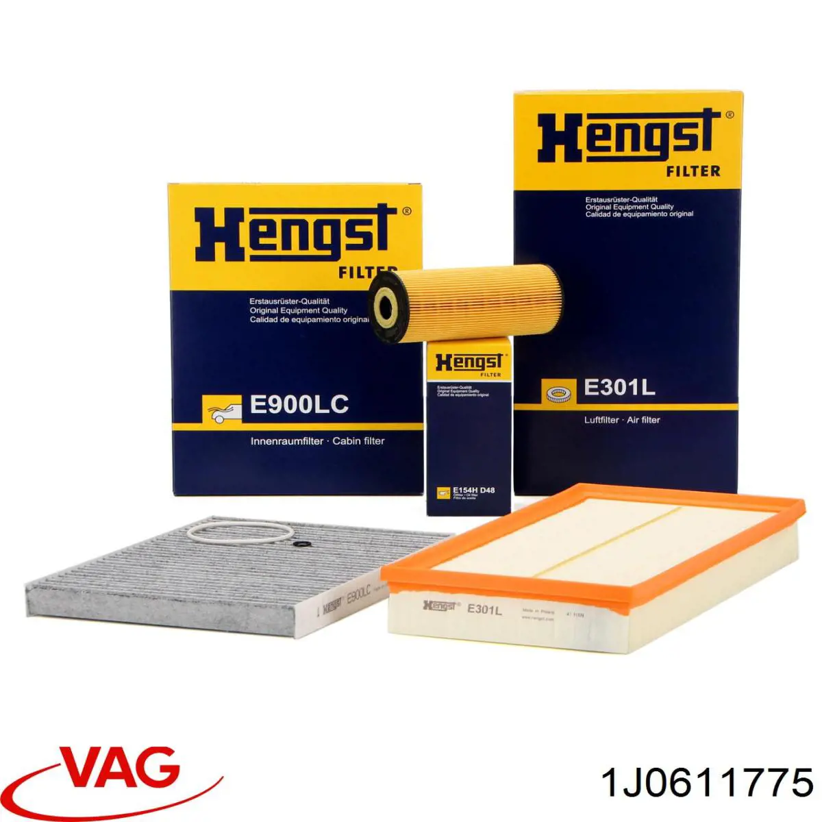Купити 1J0611775 VAG Шланг гальмівний задній