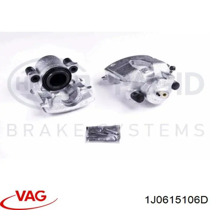 Купити 1J0615106D VAG Супорт гальмівний передній правий