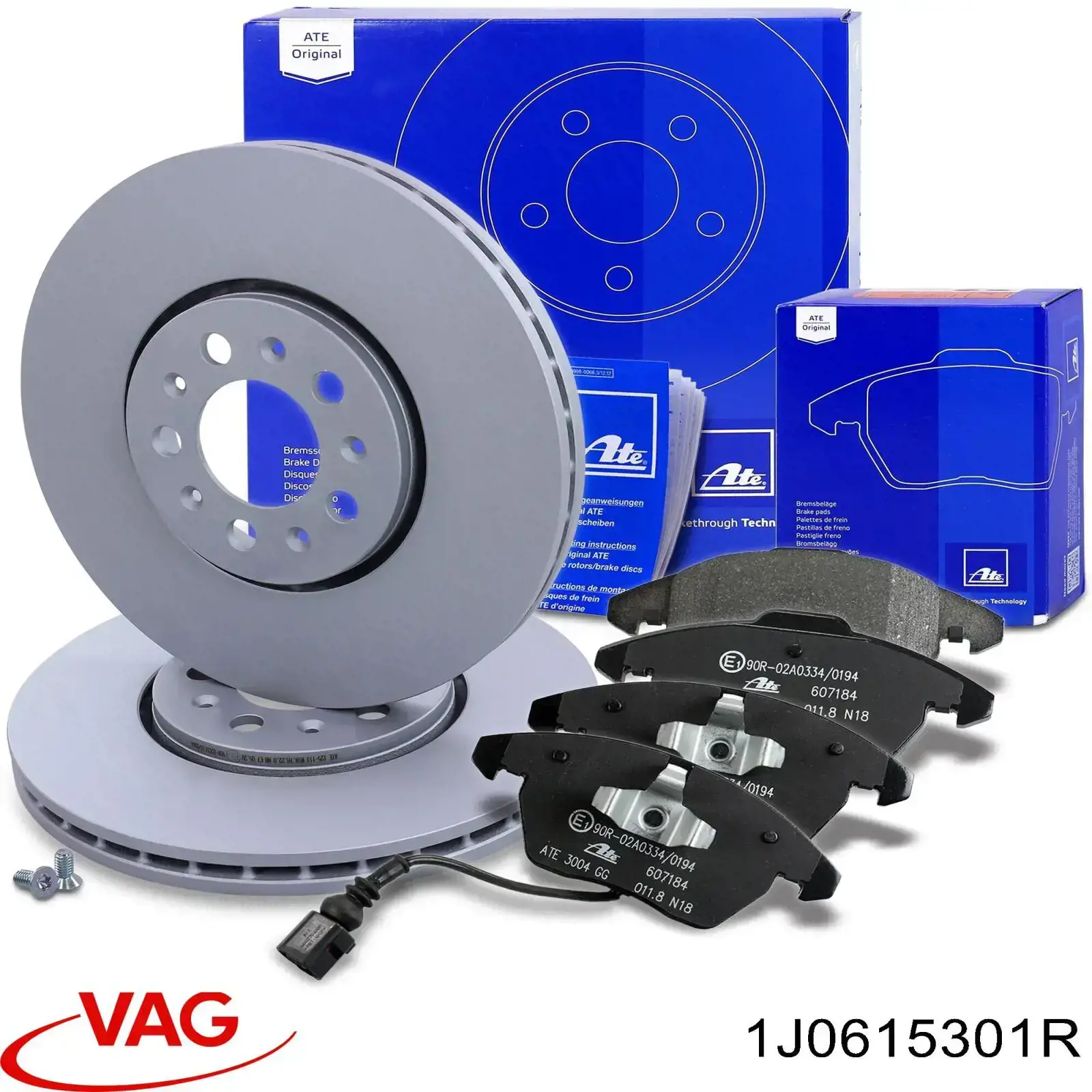 Диск гальмівний передній VAG 1J0615301R