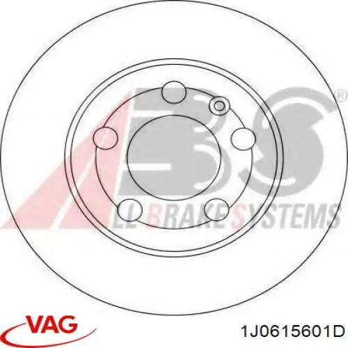 Задні дискові гальма VAG 1J0615601D ціна, від 22.57 USD