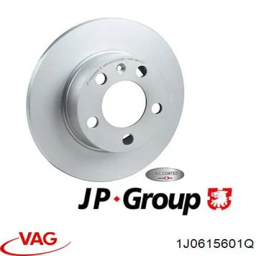 Купити 1J0615601Q VAG Диск заднього гальма