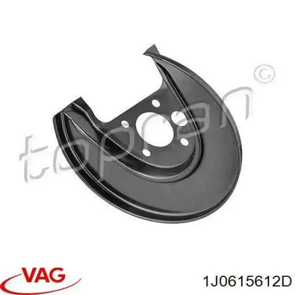 Купити 1J0615612D VAG Захист гальмівного диска заднього, правого