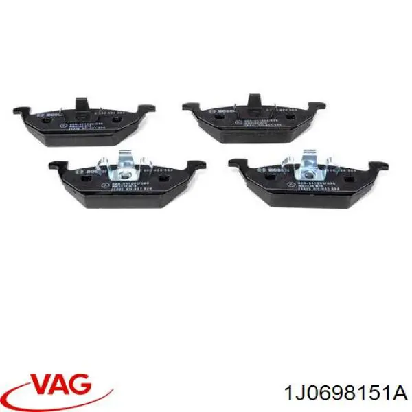 1J0698151A VAG Передні гальмівні колодки