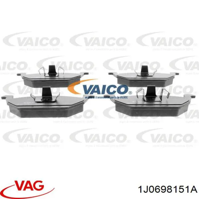 Гальмівні колодки VAG 1J0698151A ціна, від 22.88 USD