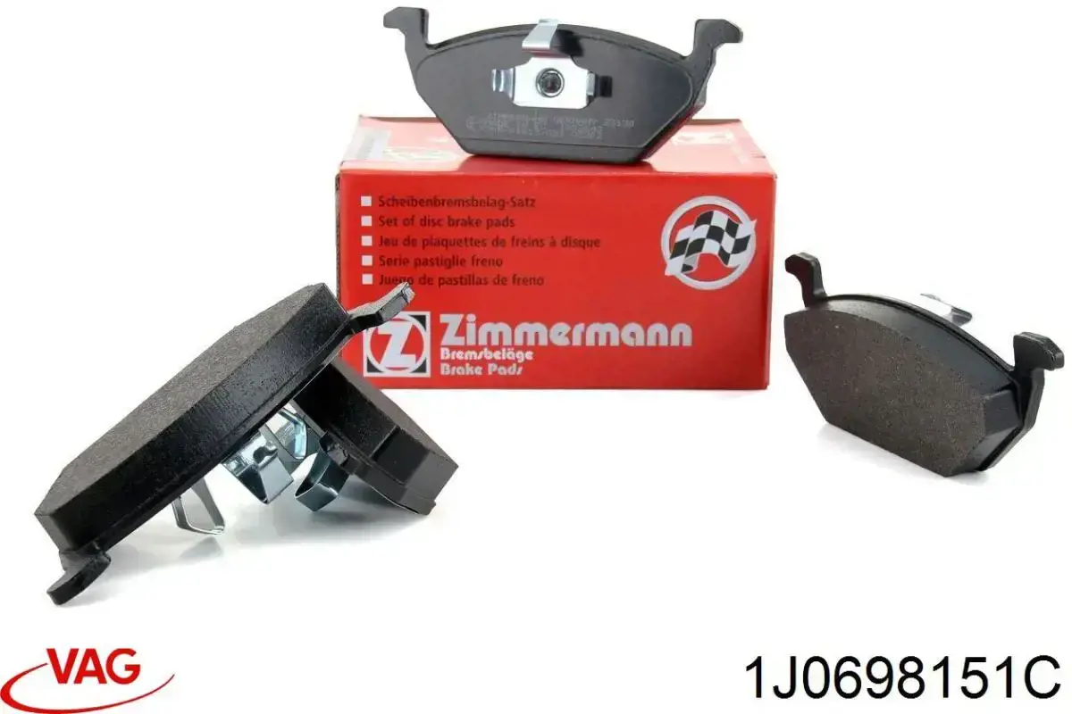1J0698151C VAG Передні гальмівні колодки