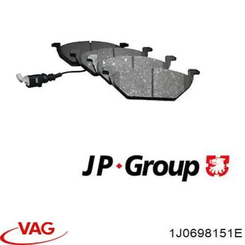 Передні тормозні колодки 1J0698151E VAG