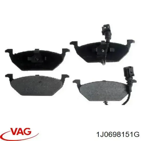 Передні тормозні колодки 1J0698151G VAG