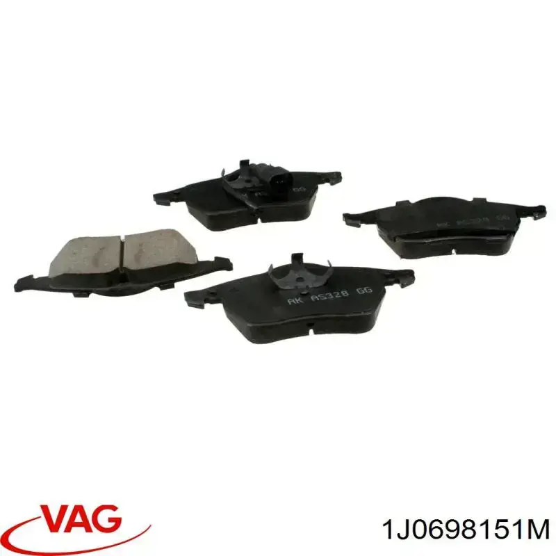 Передні тормозні колодки 1J0698151M VAG
