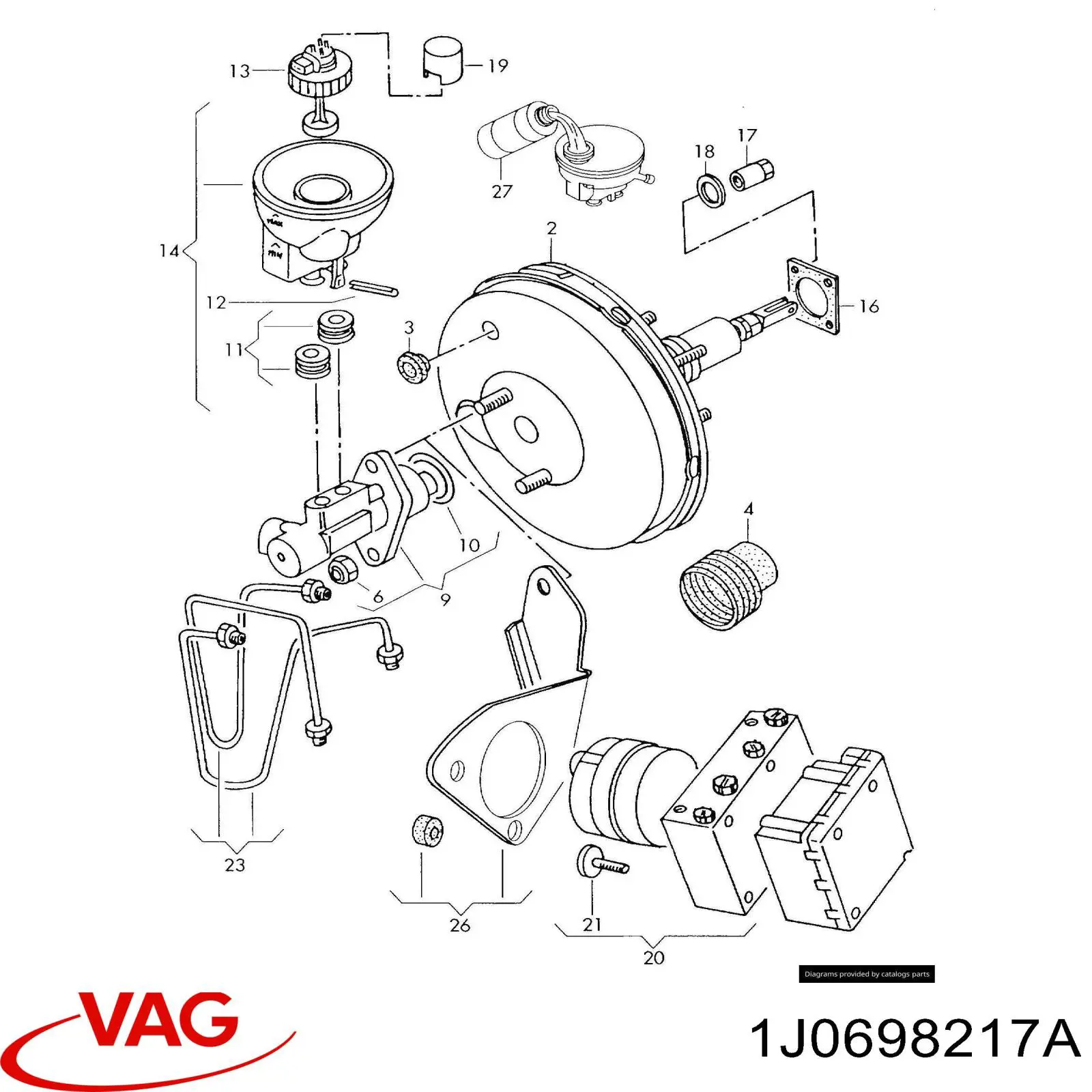 1J0698217 VAG Блок управління АБС (ABS)