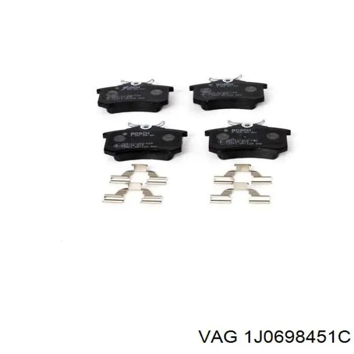 Задні гальмівні колодки 1J0698451C VAG