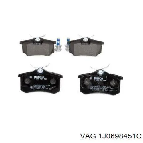 Задні дискові колодки VAG 1J0698451C