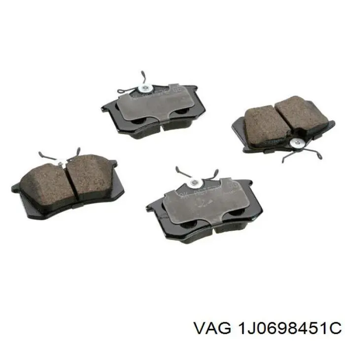 1J0698451C VAG Колодки гальмівні задні, дискові