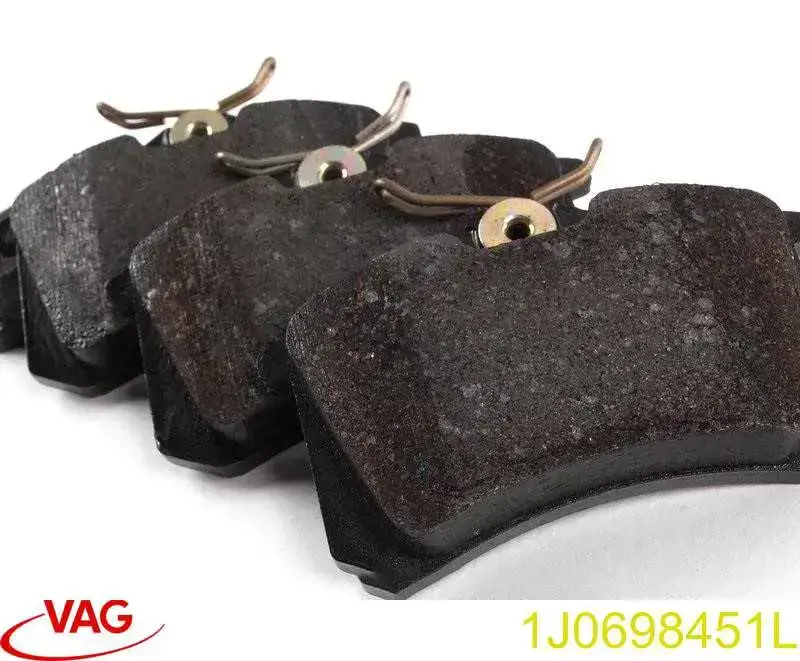 Задні гальмівні колодки VAG 1J0698451L ціна, від 14.67 USD