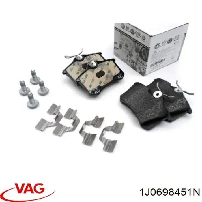 Купити 1J0698451N VAG Задні колодки