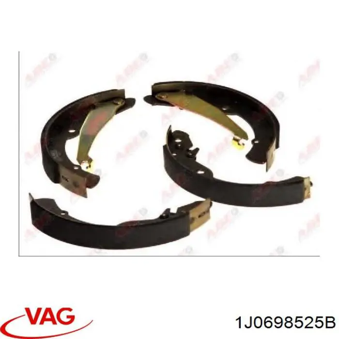 Колодки гальмові задні, барабанні 1J0698525B VAG