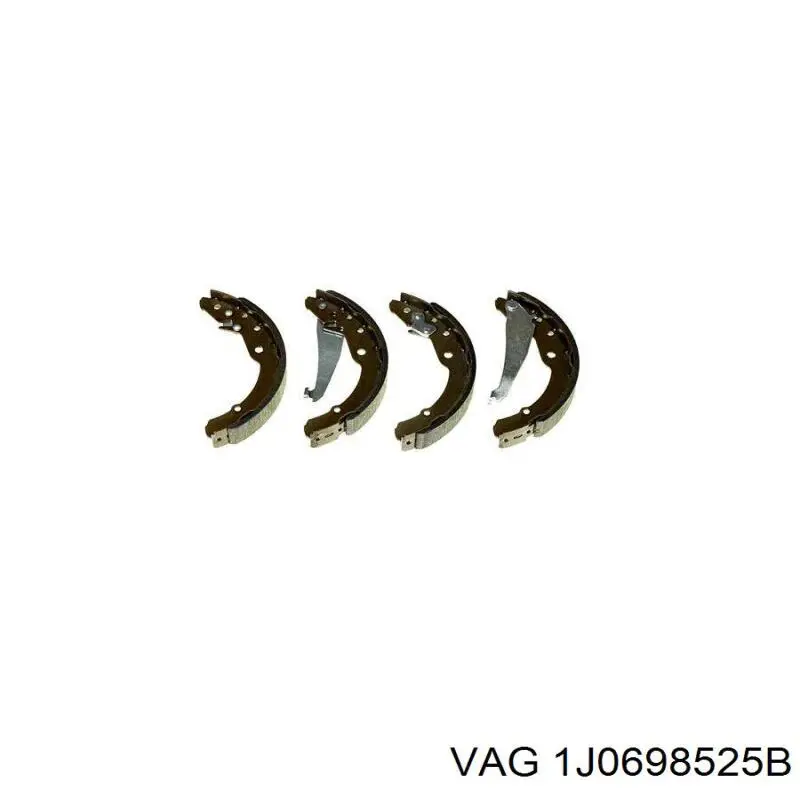 Купити 1J0698525B VAG Колодки гальмові задні, барабанні