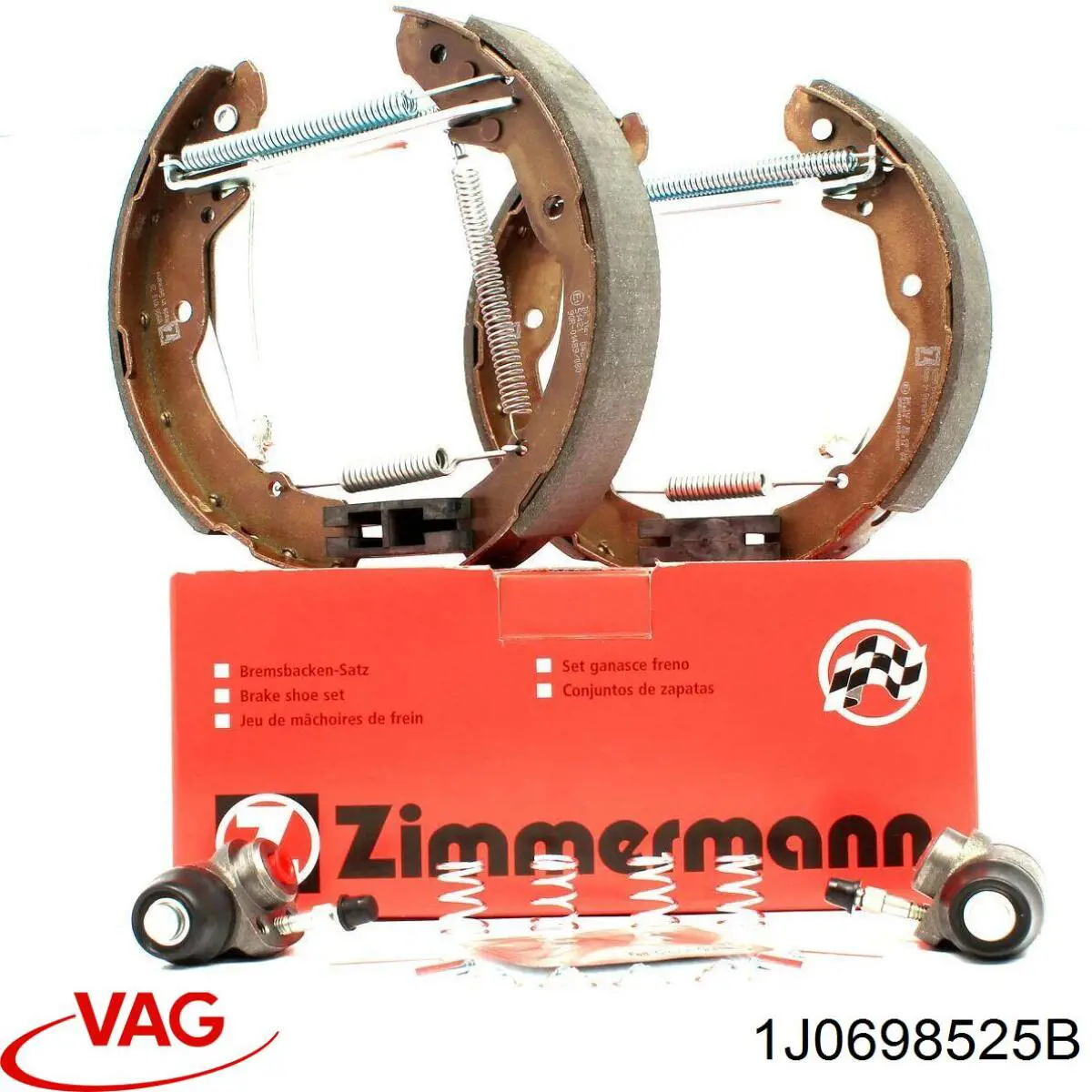 1J0698525B VAG Колодки гальмівні задні, барабанні