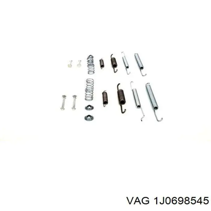 1J0698545 VAG Монтажний комплект задніх барабанних колодок