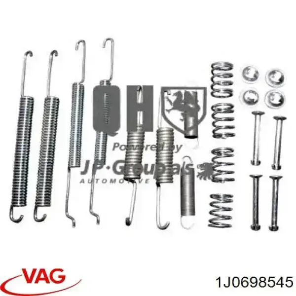Монтажний комплект задніх барабанних колодок VAG 1J0698545 ціна, від 7.61 USD