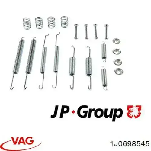 Купити 1J0698545 VAG Монтажний комплект задніх барабанних колодок