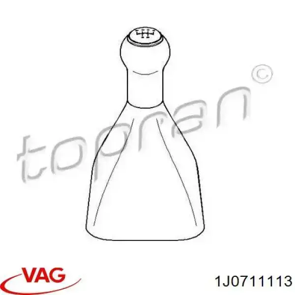 1J0711113 VAG Ручка важеля коробки передач